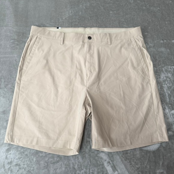 Rhoback Looper Delta Performance Shorts Mens 40 Dune Beige Stretch Golf 8